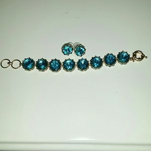 Bella Jack Aquamarine Bracelet & Earring set